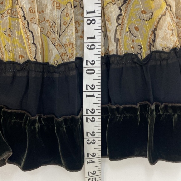 BCBG Maxazria Boho Tiered Skirt Small - Picture 7 of 9